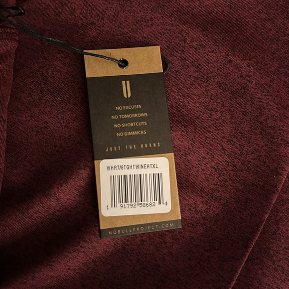 Women’s High rise plush heather tight 25- wine - Picture 2 of 3